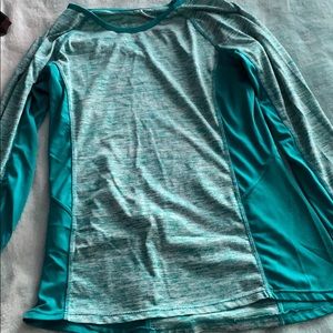 Turquoise/teal athletic long sleeve